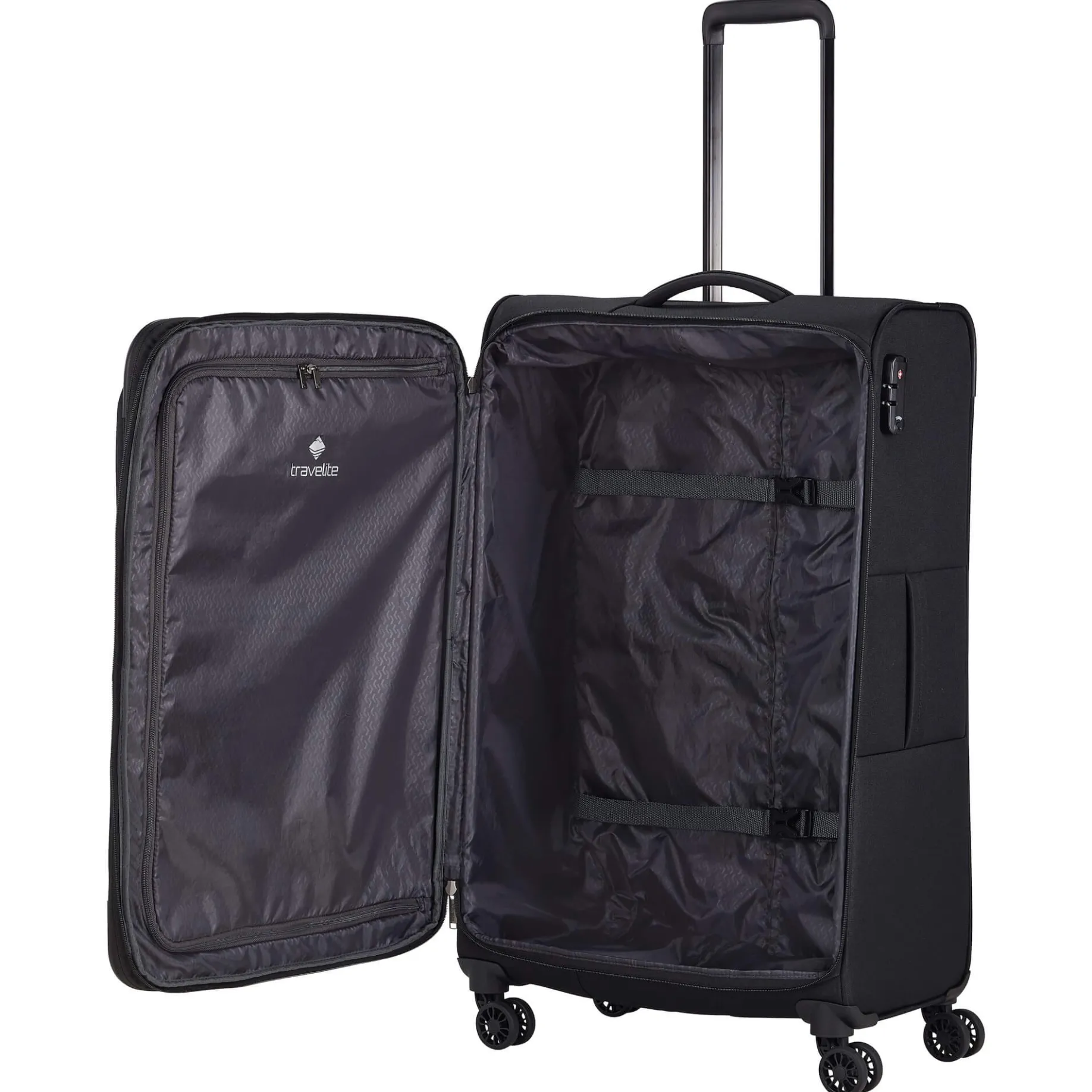 Chios - 4-Rollen-Trolley L 78 cm erw. (schwarz)