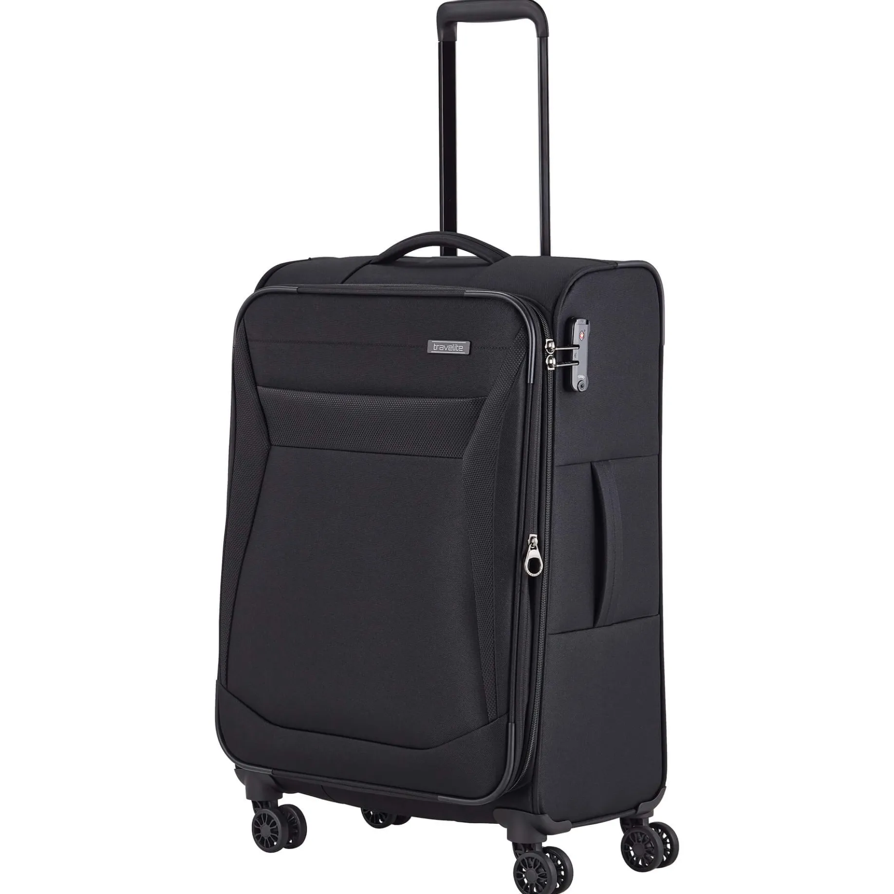 Chios - 4-Rollen-Trolley M 67 cm erw. (schwarz)
