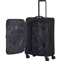 Chios - 4-Rollen-Trolley M 67 cm erw. (schwarz)