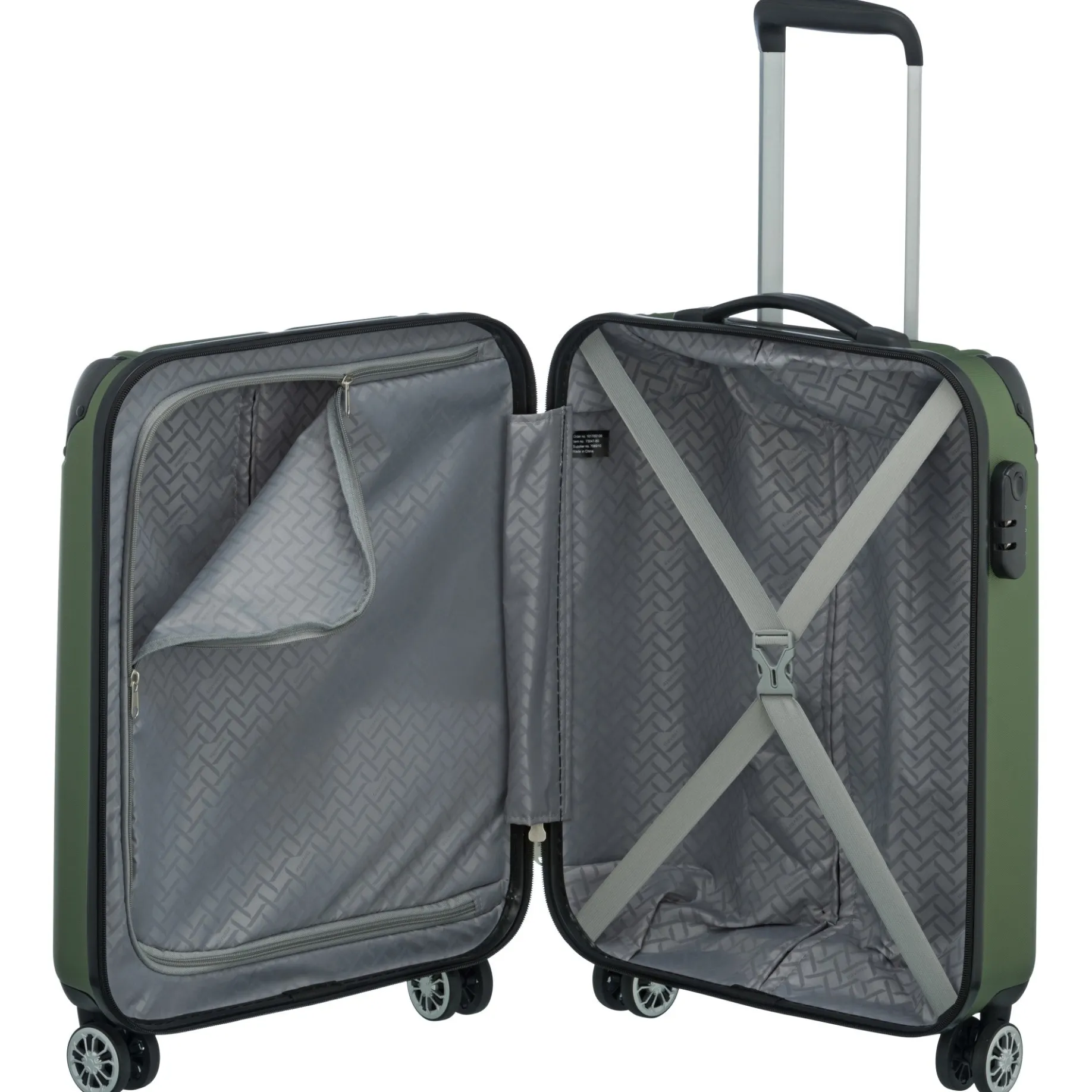 City - 4-Rollen-Kabinentrolley S 55 cm (green)