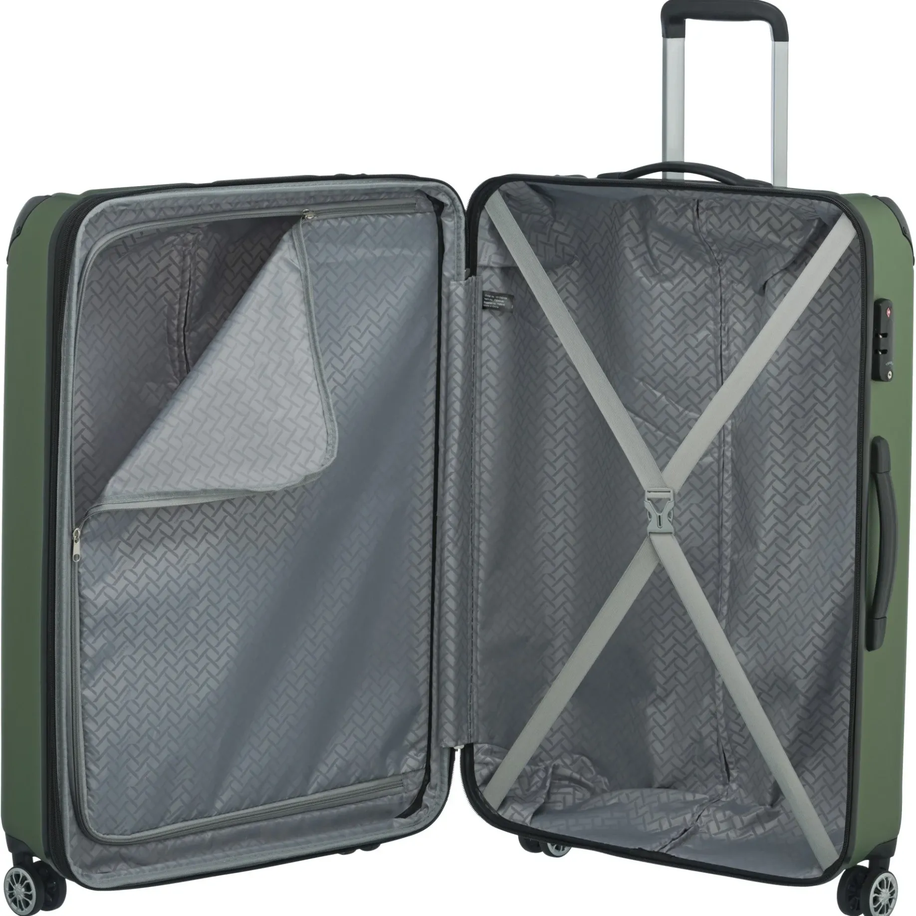 City - 4-Rollen-Trolley erw. L 77 cm (grün)