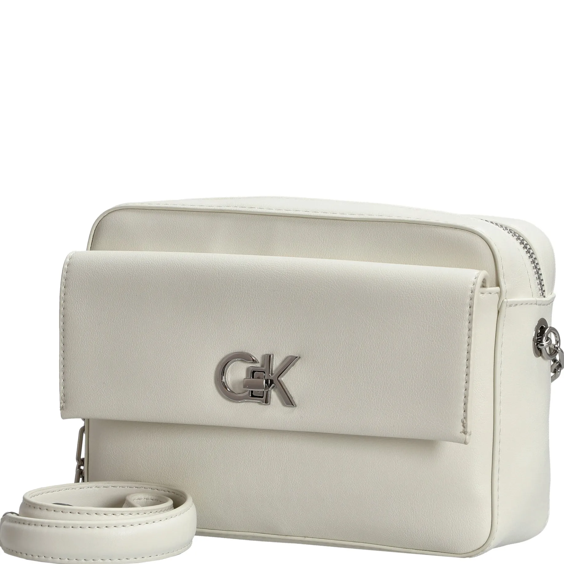CK Re-Lock - Umhängetasche 22 cm (lily white)