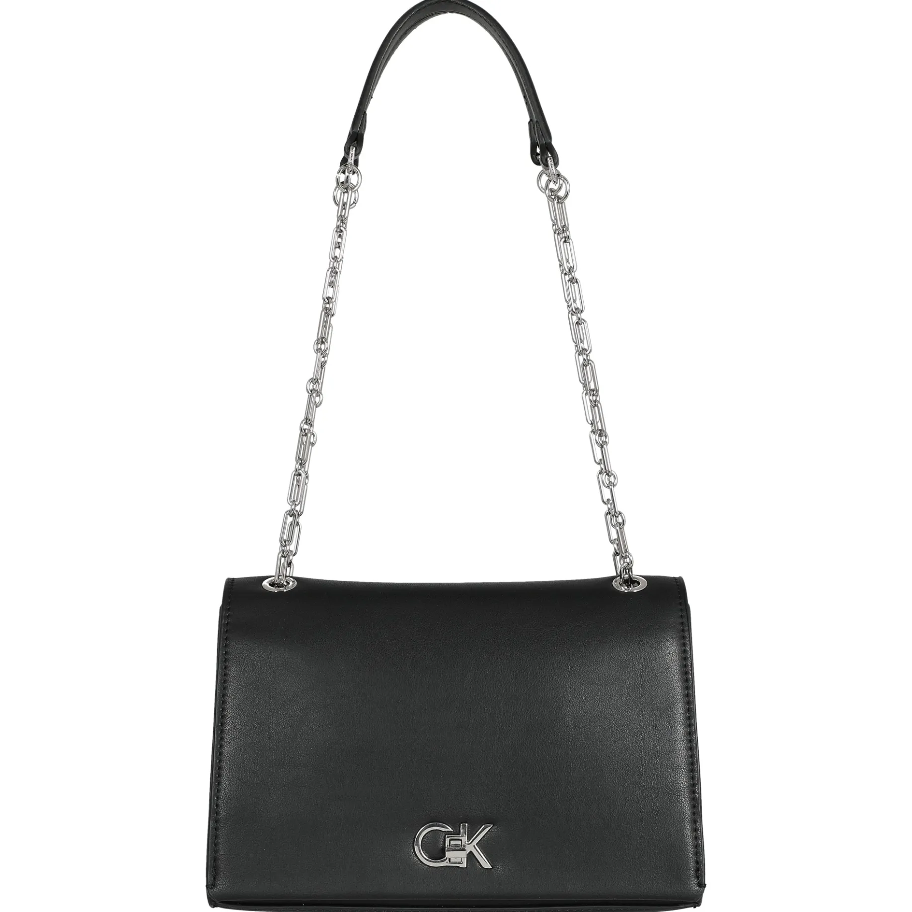 CK Re-Lock - Umhängetasche M 24 cm (schwarz)