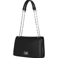 CK Re-Lock - Umhängetasche M 24 cm (schwarz)