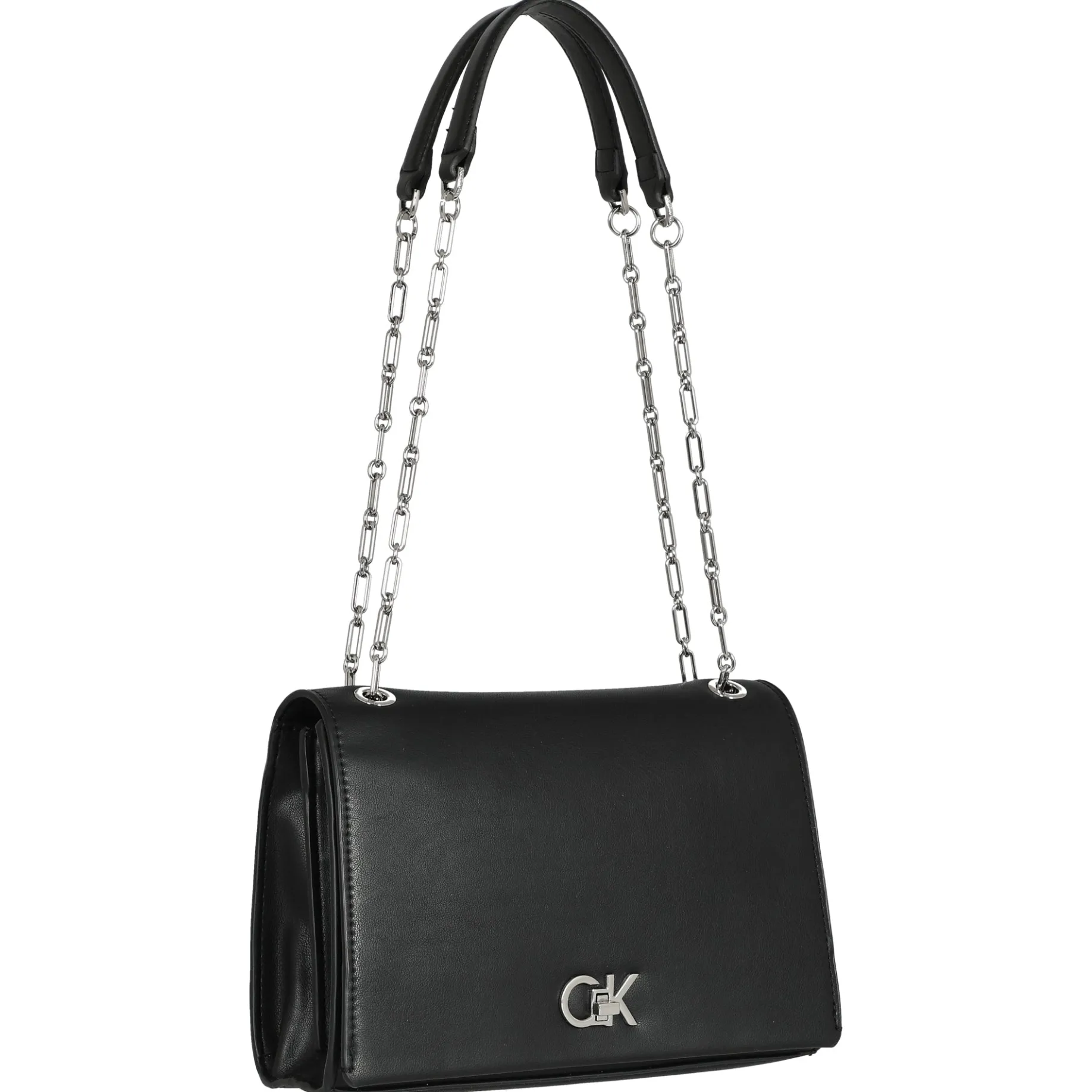 CK Re-Lock - Umhängetasche M 24 cm (schwarz)