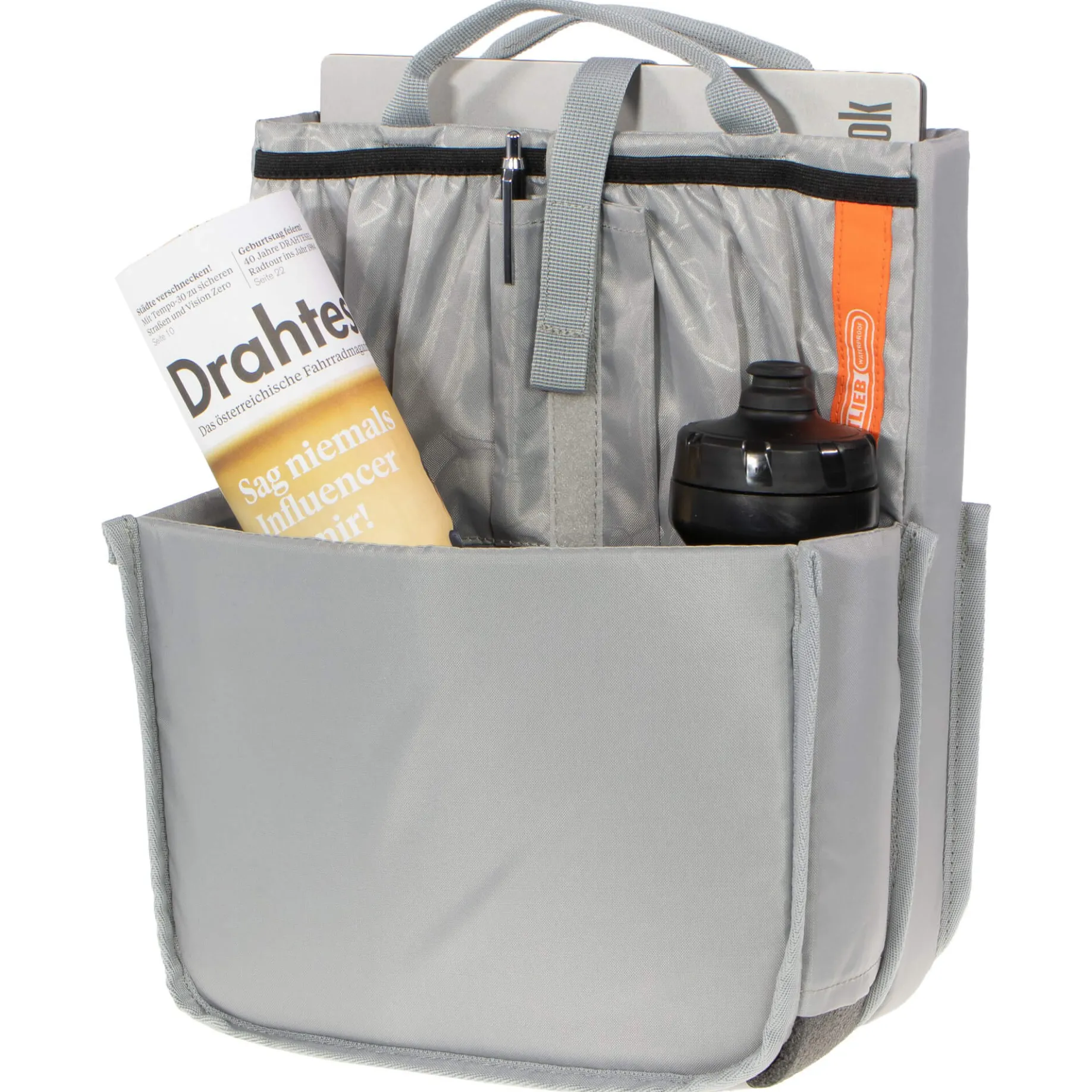 Commuter Insert for Panniers - Fahrradtasche S 32 cm (grey)