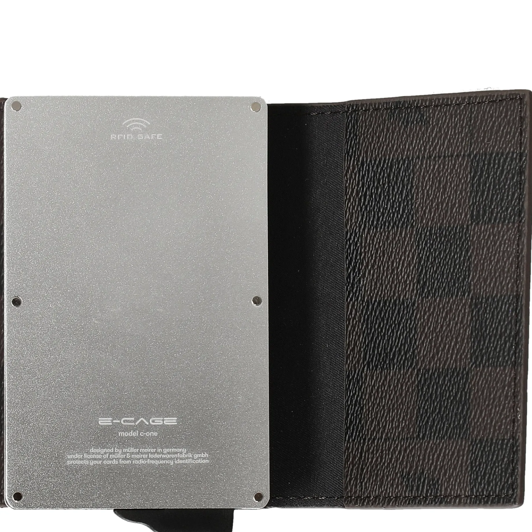 Cortina Piazza C-One E-Cage - Kreditkartenetui 8cc 10.5 cm (seal brown)