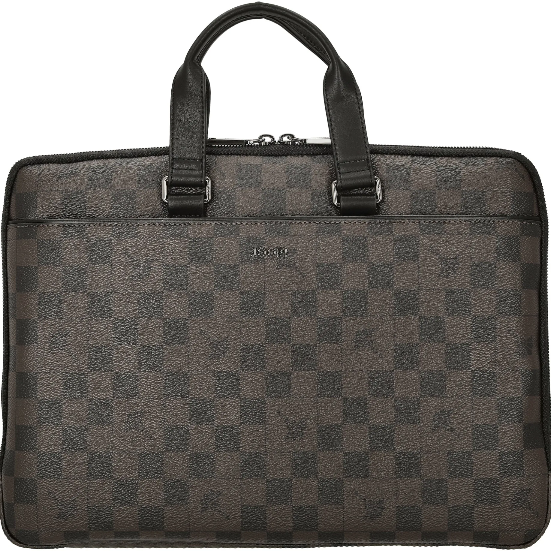 Cortina Piazza Janus - Aktentasche 14" 38 cm (seal brown)