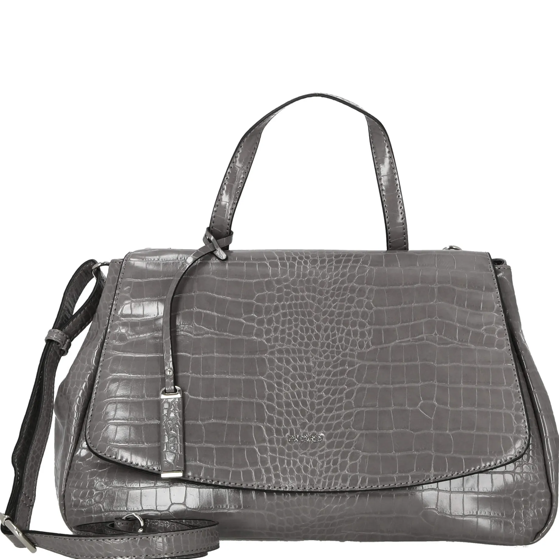 Croco - Handtasche 37 cm Synthetik (gravel)