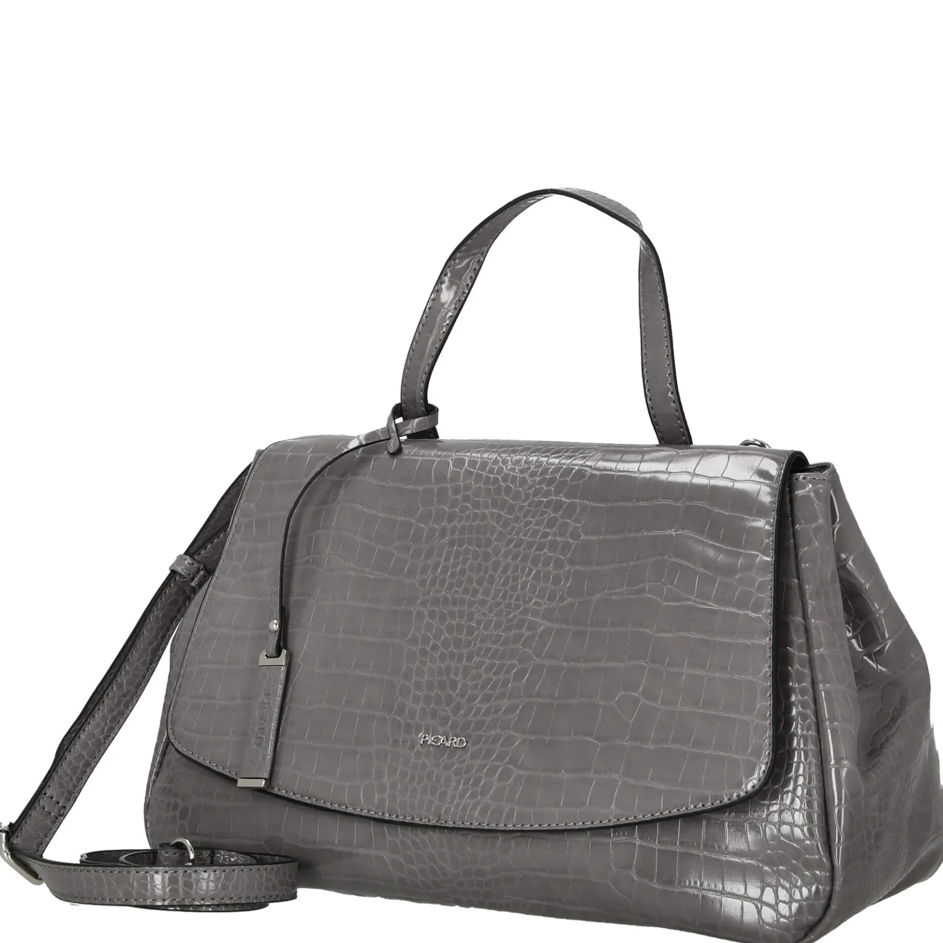 Croco - Handtasche 37 cm Synthetik (gravel)