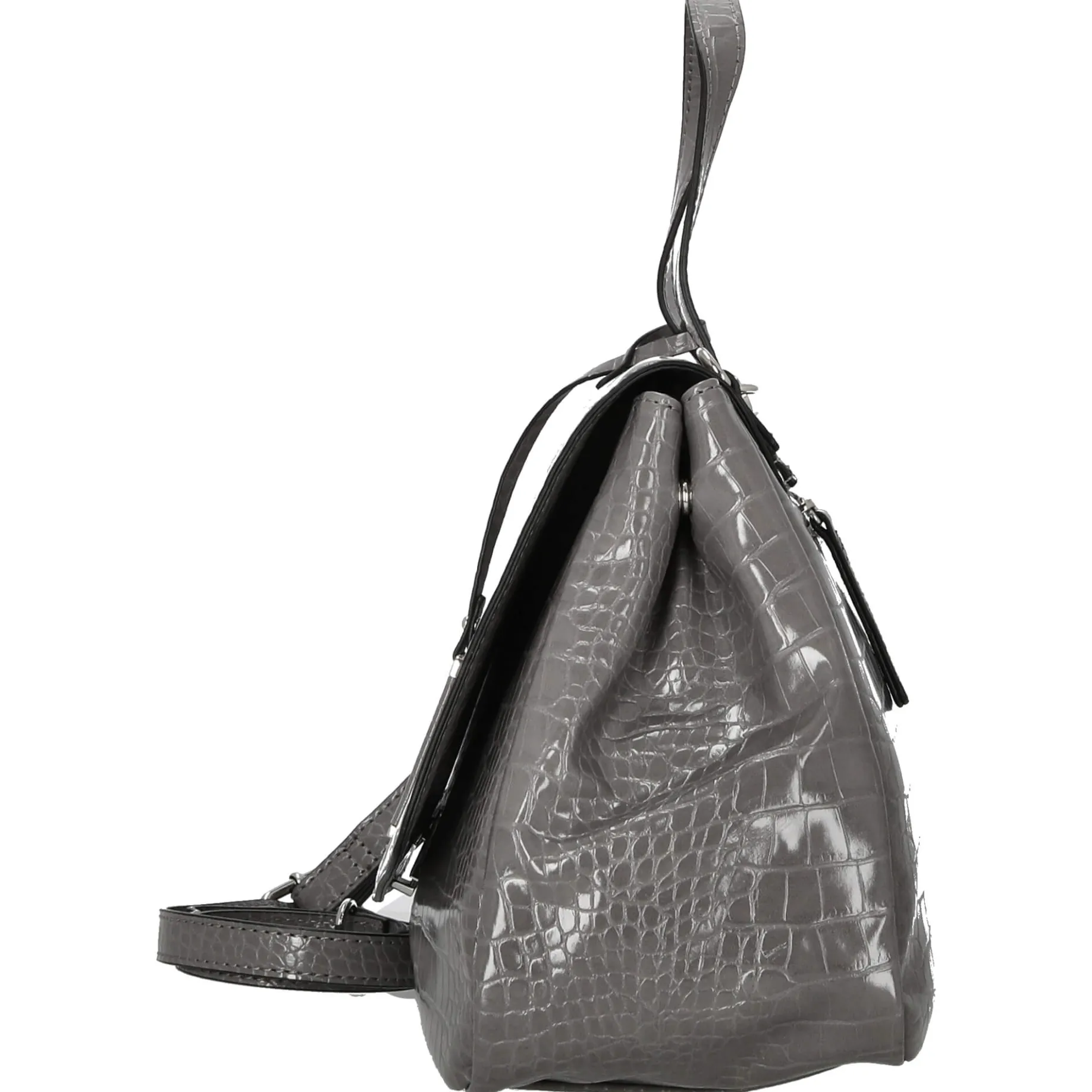 Croco - Handtasche 37 cm Synthetik (gravel)