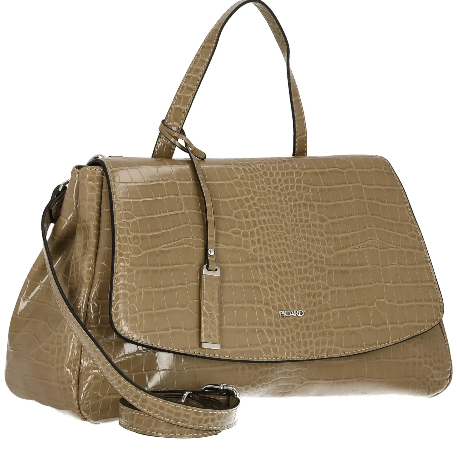 Croco - Handtasche 37 cm Synthetik (cactus)