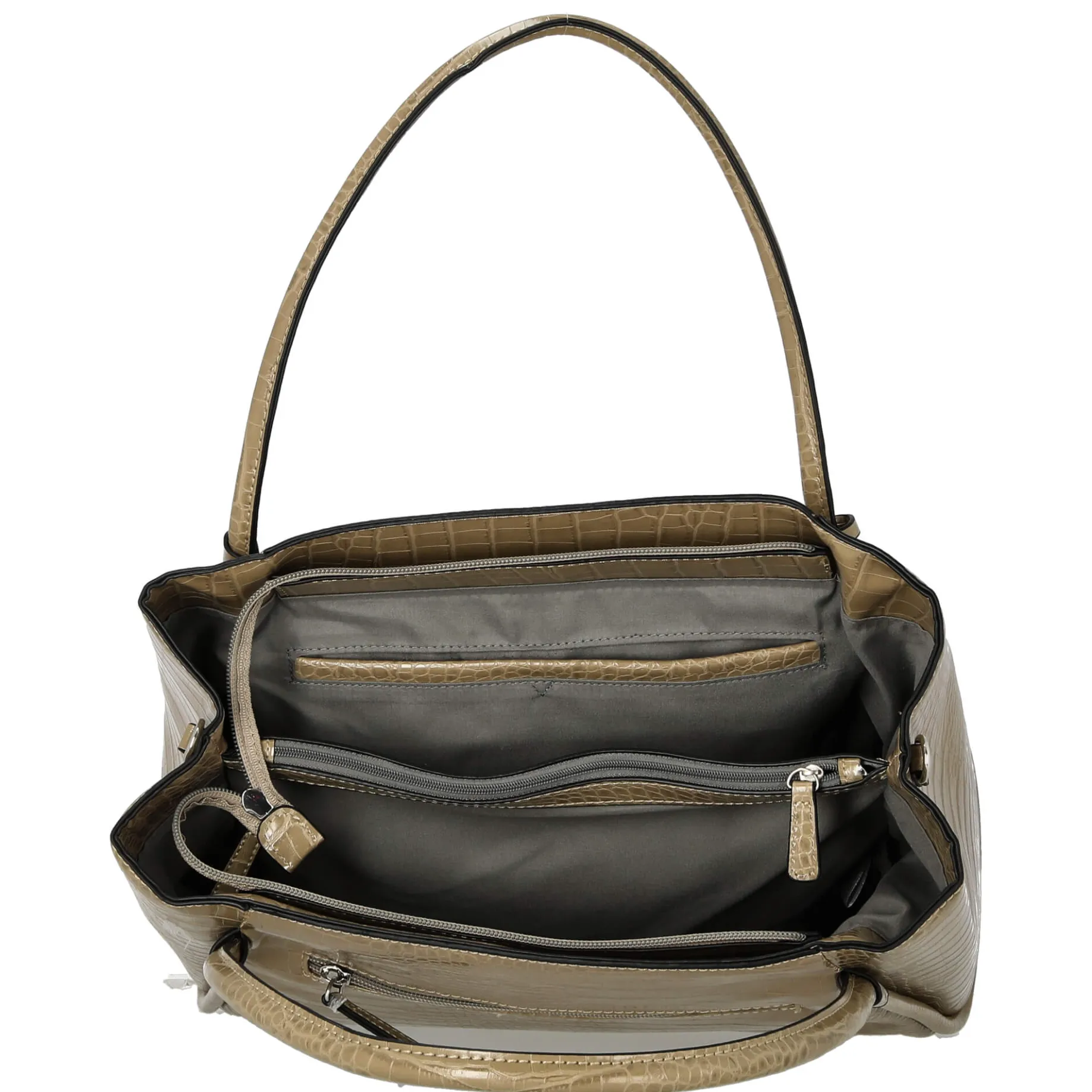 Croco - Henkeltasche 36 cm Synthetik (cactus)