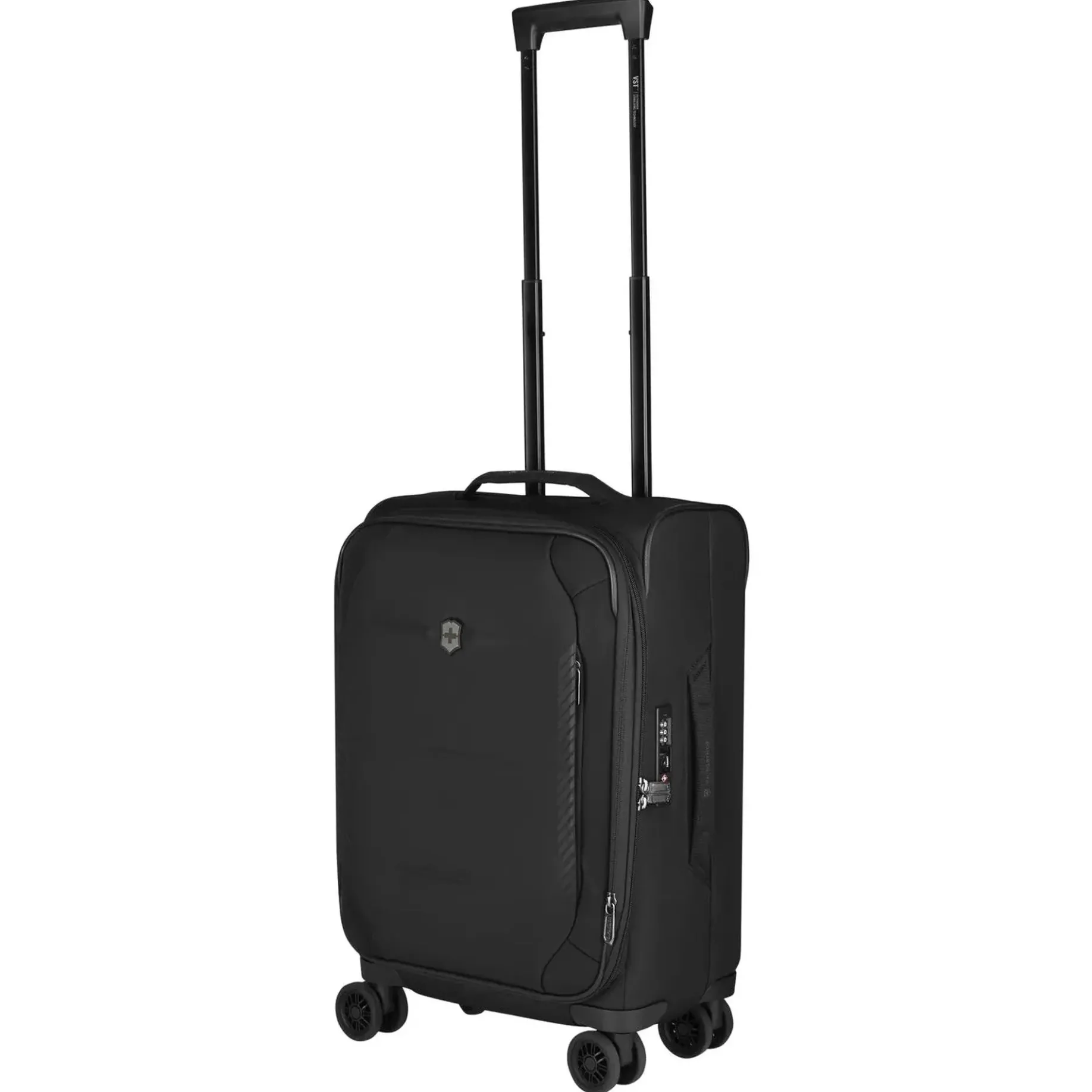 Crosslight Frequent Flyer Softside - 4-Rollen-Kabinentrolley 55 cm erw. (black)