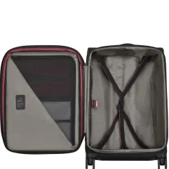 Crosslight Softside - 4-Rollen-Trolley M 68 cm erw. (black)