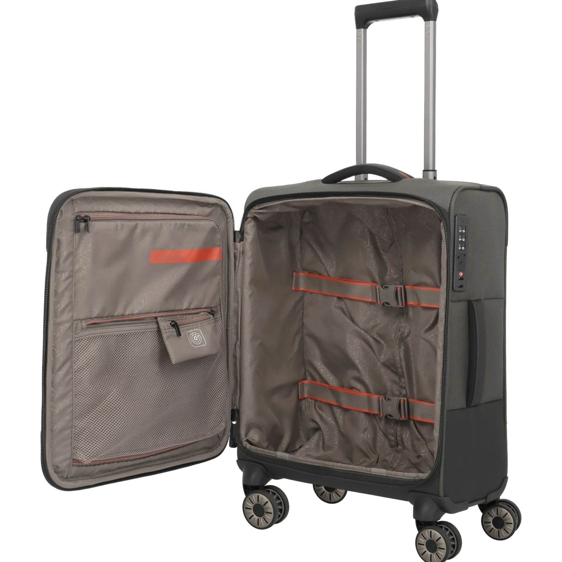 Crosslite - 4-Rollen-Kabinentrolley S 55 cm (oliv)
