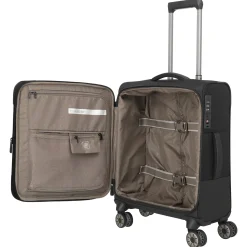 Crosslite - 4-Rollen-Kabinentrolley S 55 cm erw. (schwarz)
