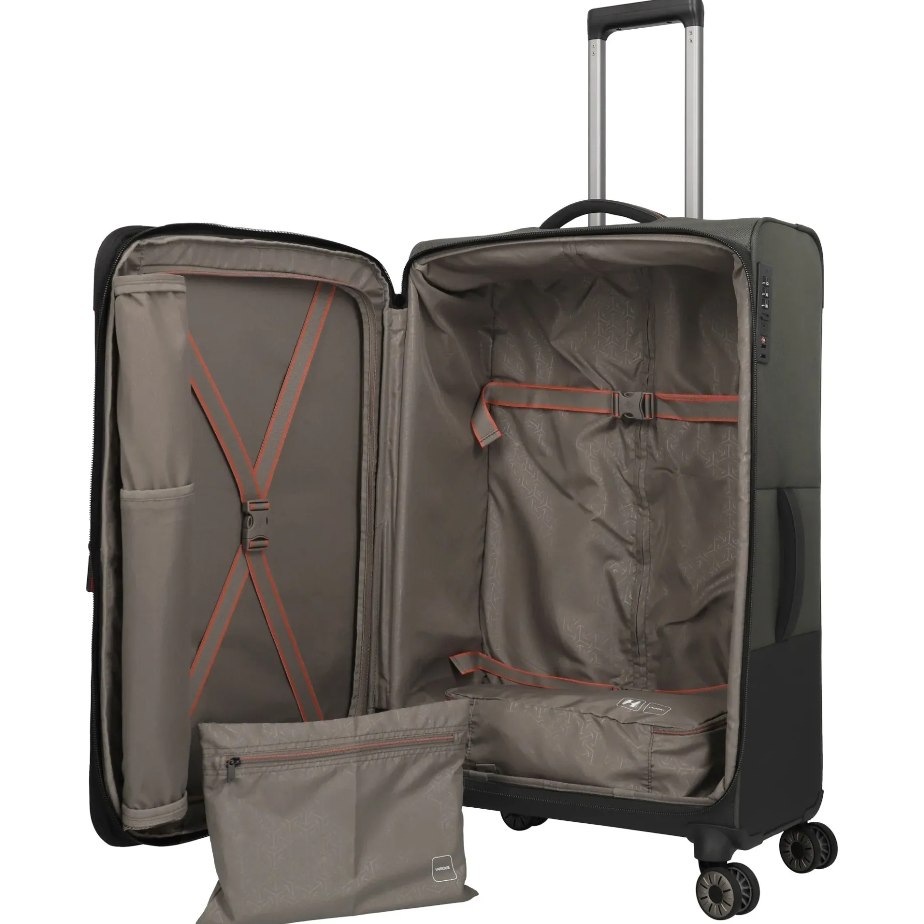 Crosslite - 4-Rollen-Trolley L 77 cm erw. (oliv)