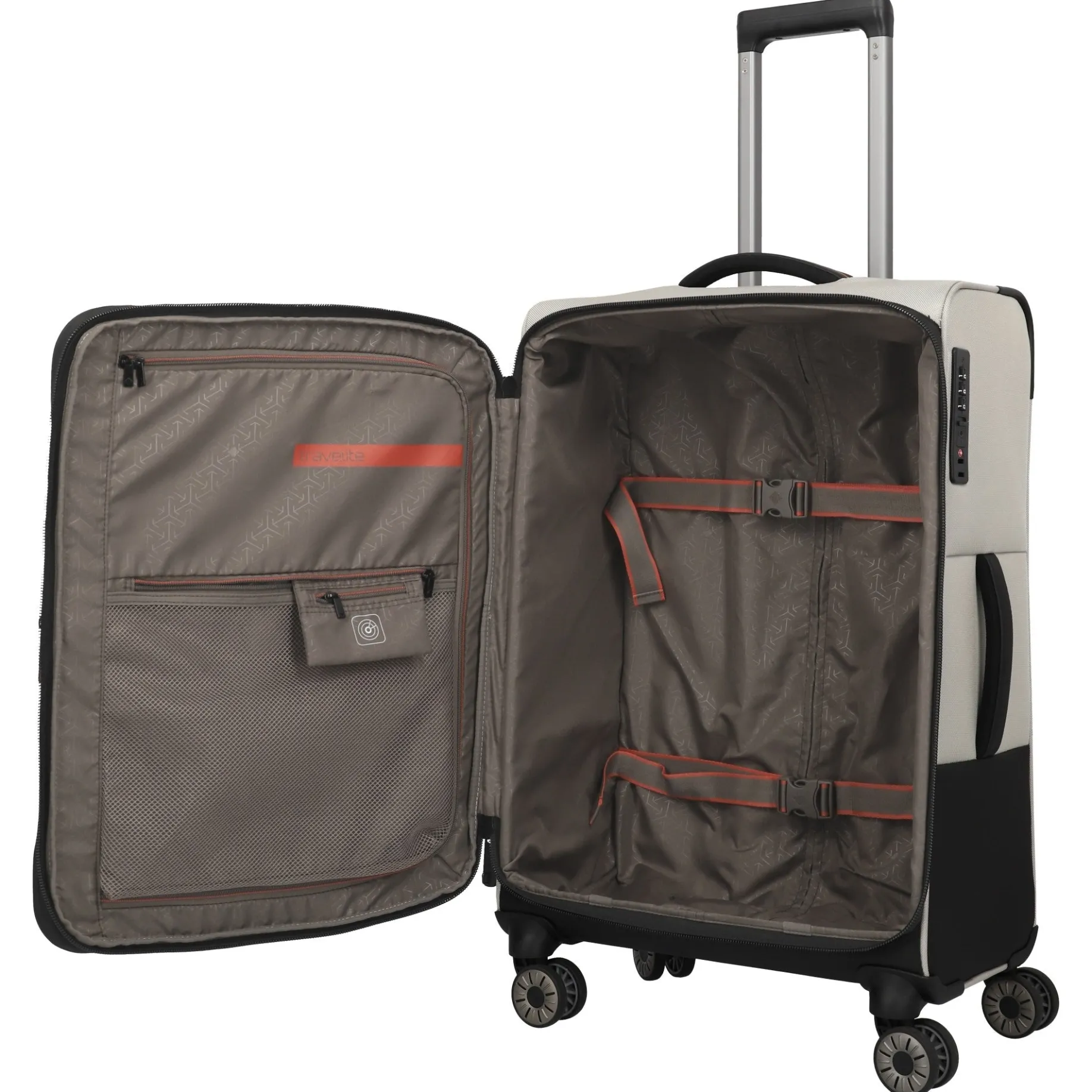 Crosslite - 4-Rollen-Trolley M 66 cm erw. (natur)