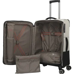 Crosslite - 4-Rollen-Trolley M 66 cm erw. (natur)