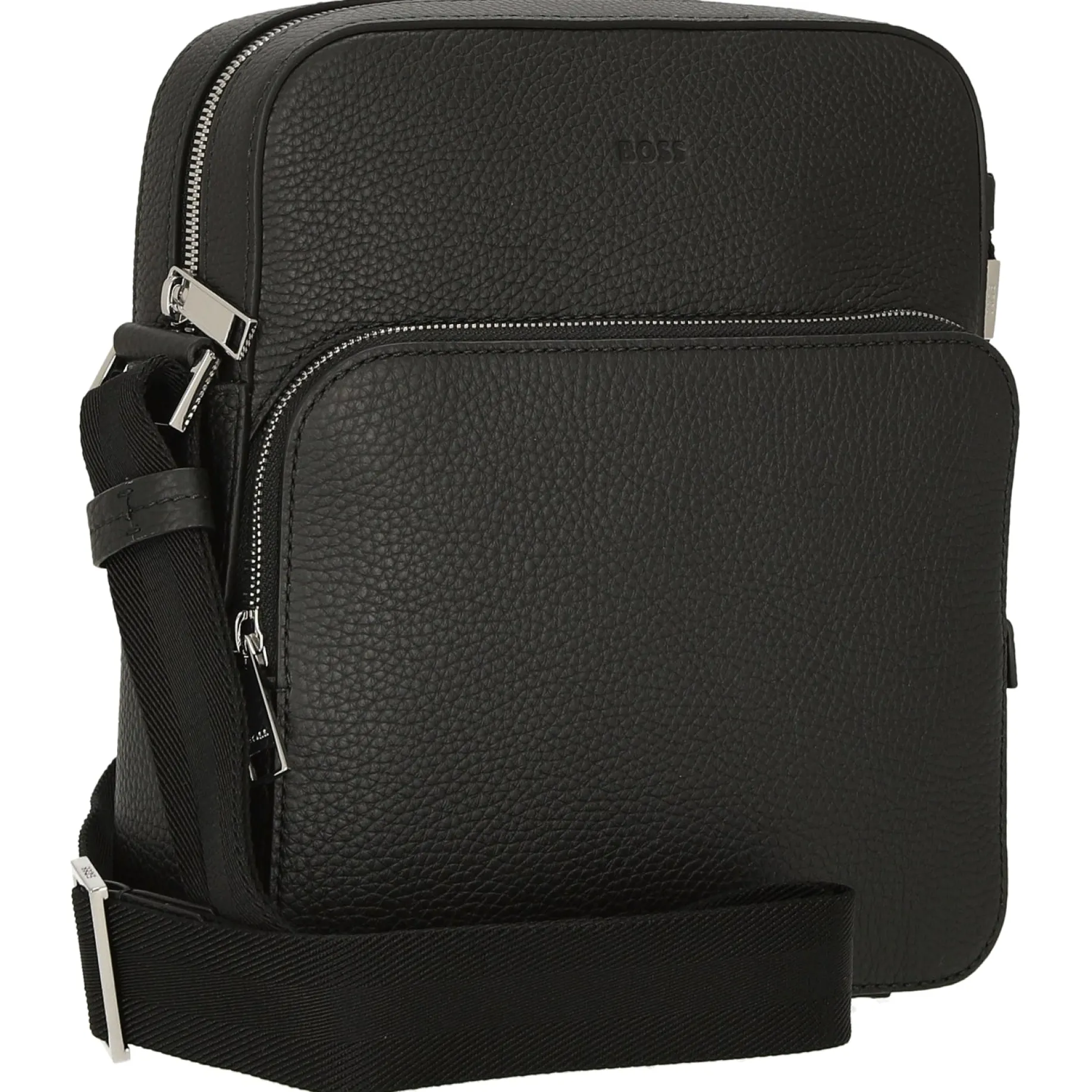 Crosstown - Umhängetasche Leder 26 cm (schwarz)