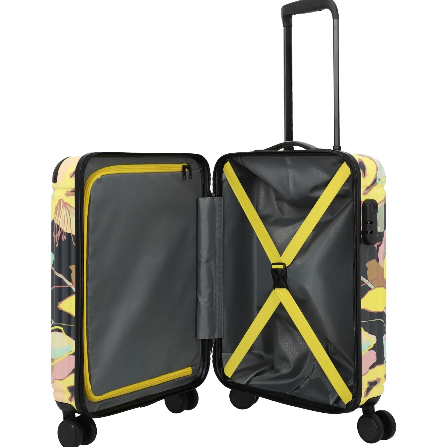 Cruise - 4-Rollen-Kabinentrolley S 55 cm (gelbe orchidee)