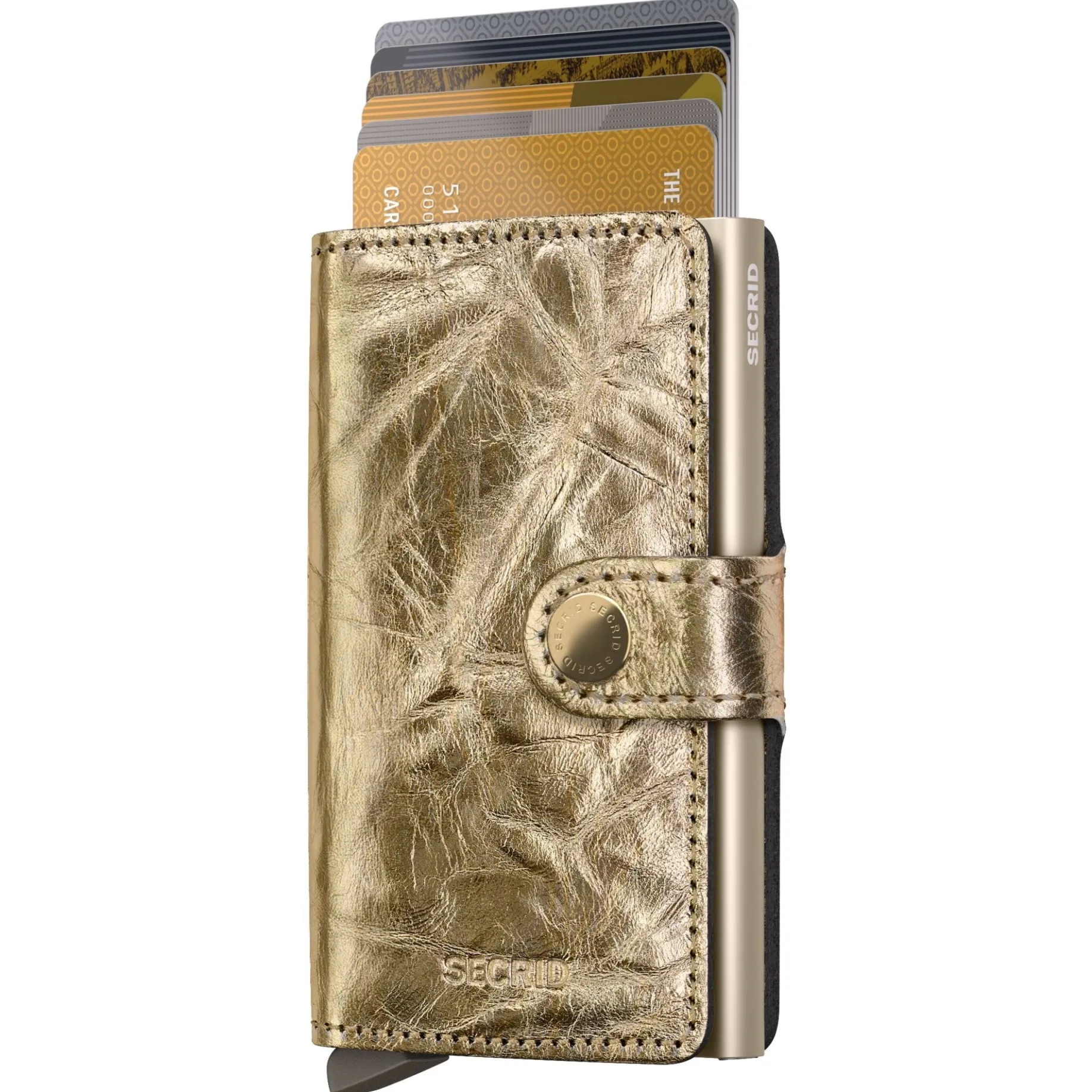 Crunch Miniwallet - Geldbörse RFID 6.5 cm (crunch gold)