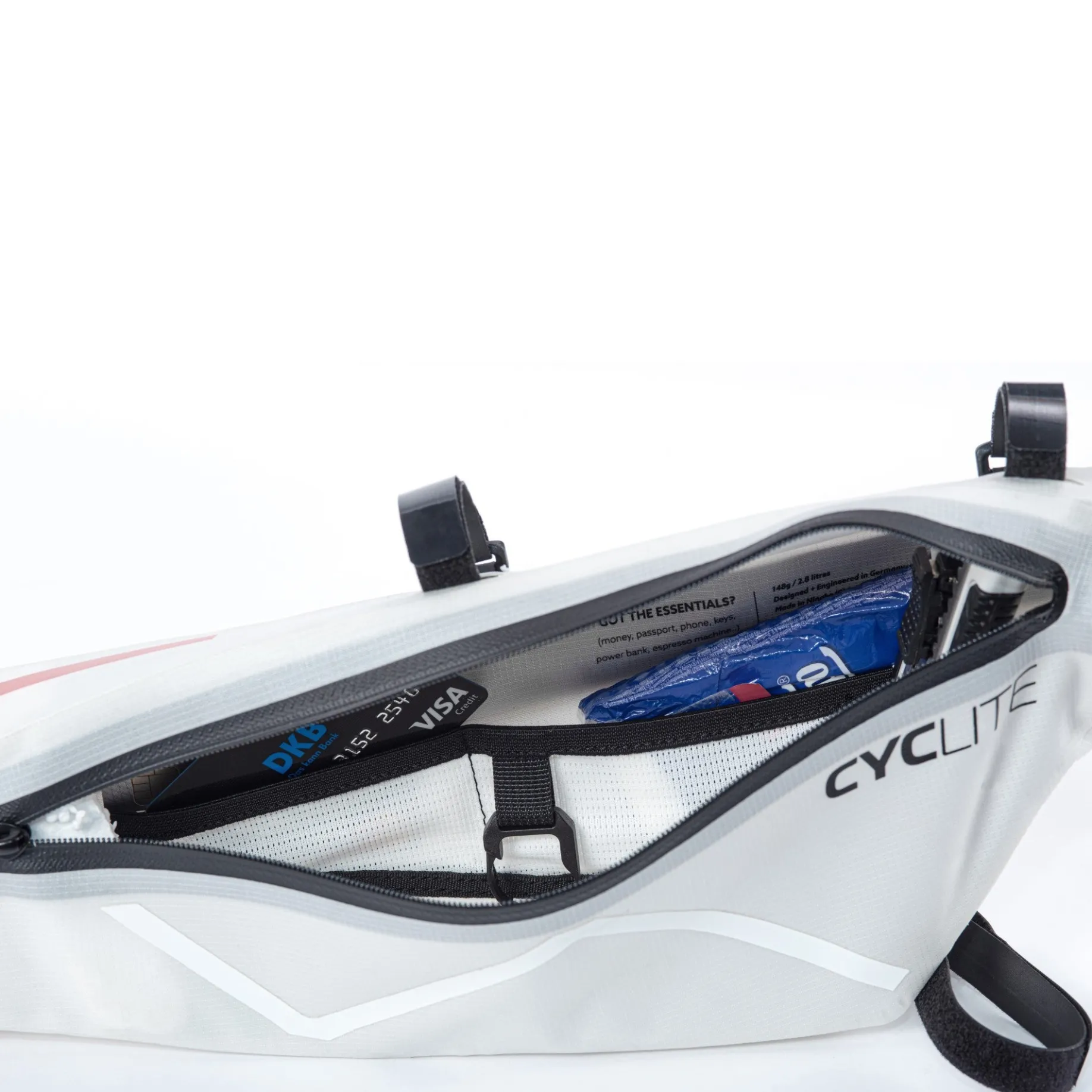 CYCLITE Frame Bag 2.8 - Rahmentasche (Bikepacking) 38 cm (light grey)
