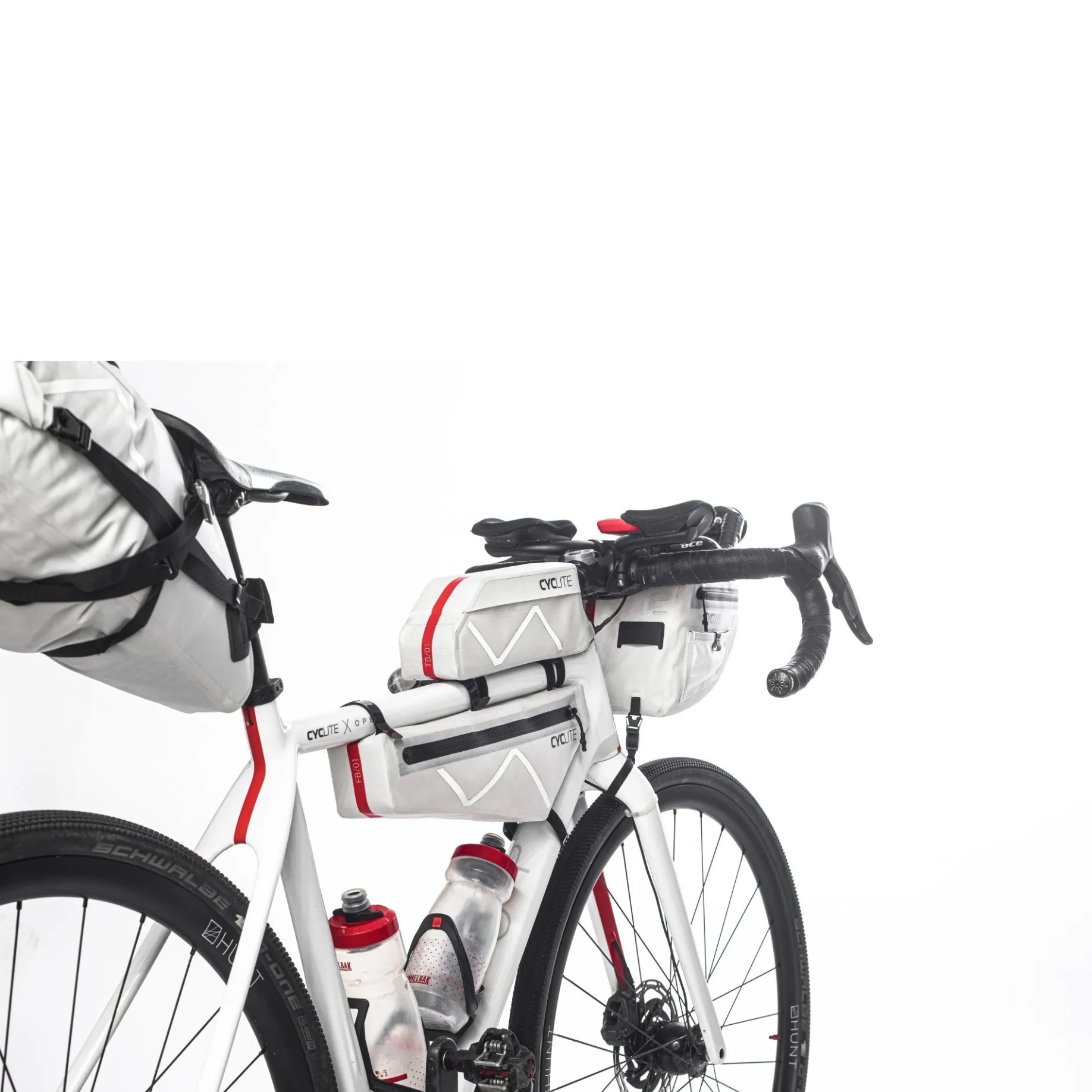 CYCLITE Frame Bag 2.8 - Rahmentasche (Bikepacking) 38 cm (light grey)
