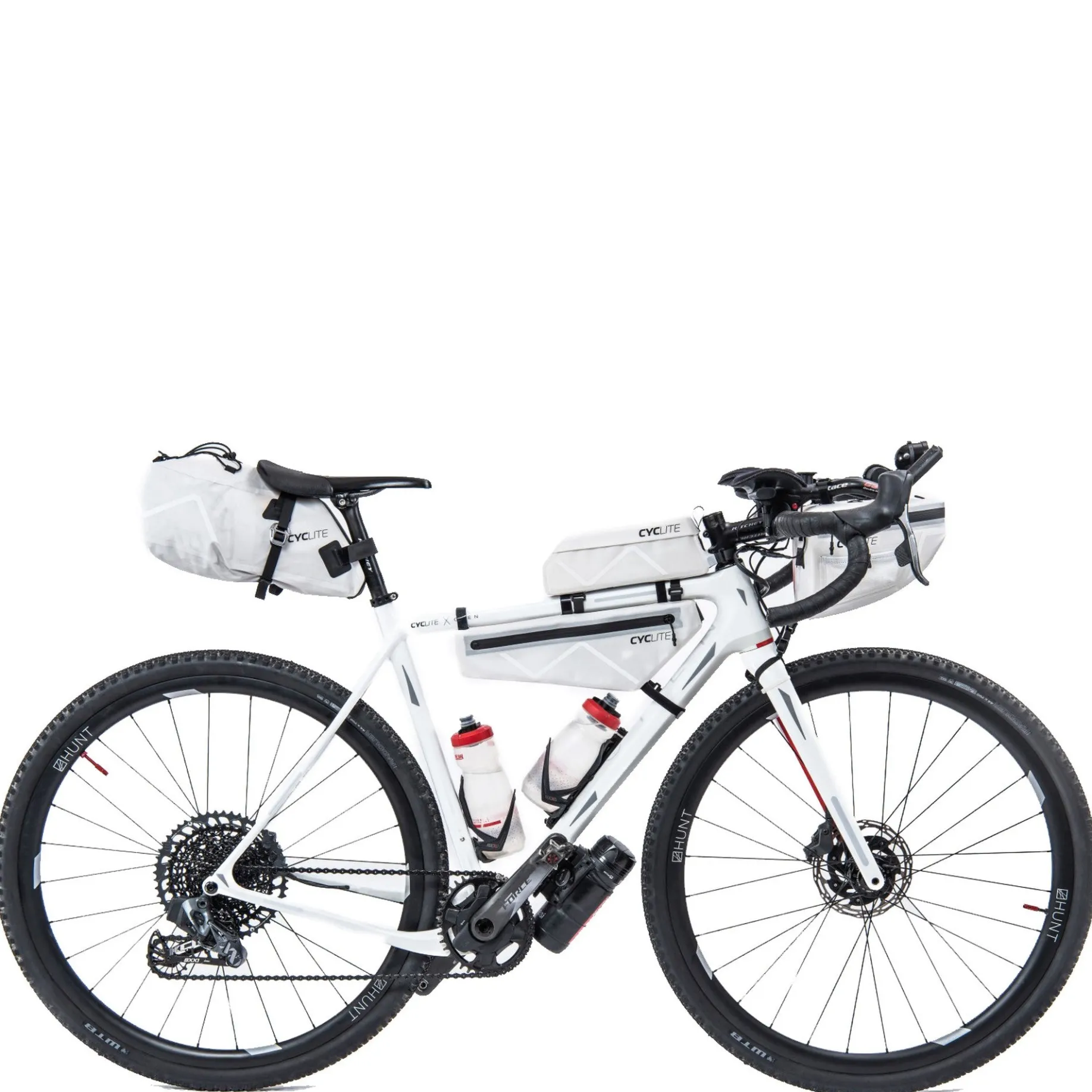 CYCLITE Frame Bag 2.8 - Rahmentasche (Bikepacking) 38 cm (light grey)