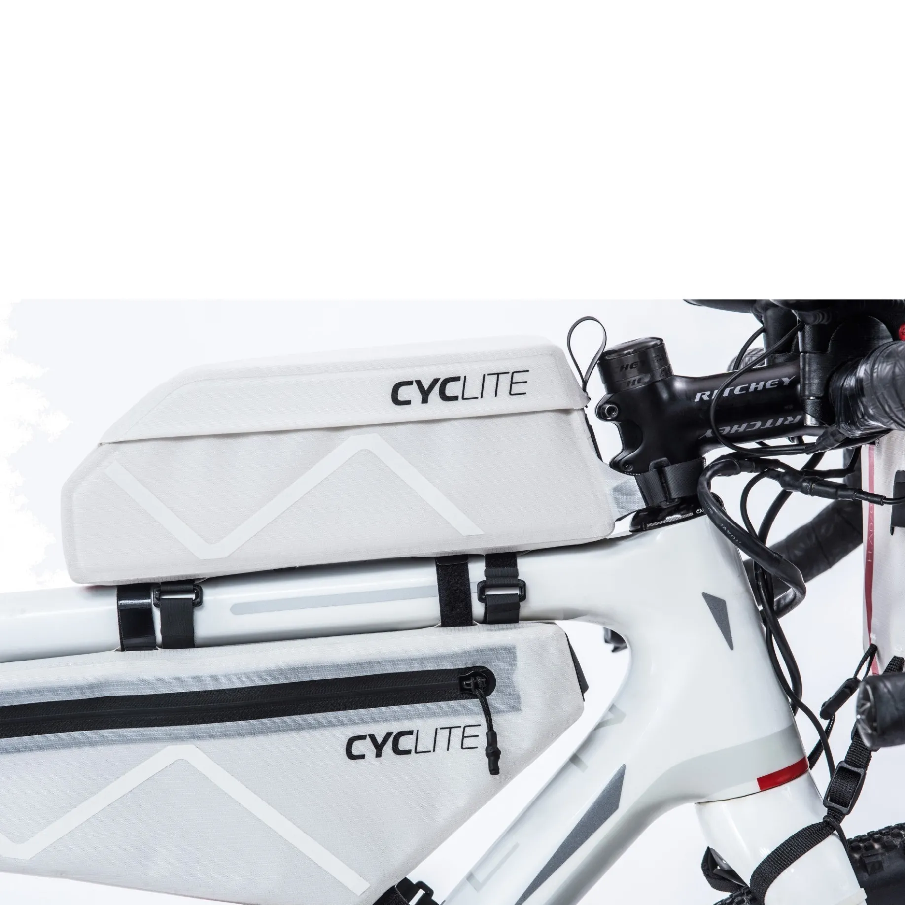 CYCLITE Frame Bag 2.8 - Rahmentasche (Bikepacking) 38 cm (light grey)
