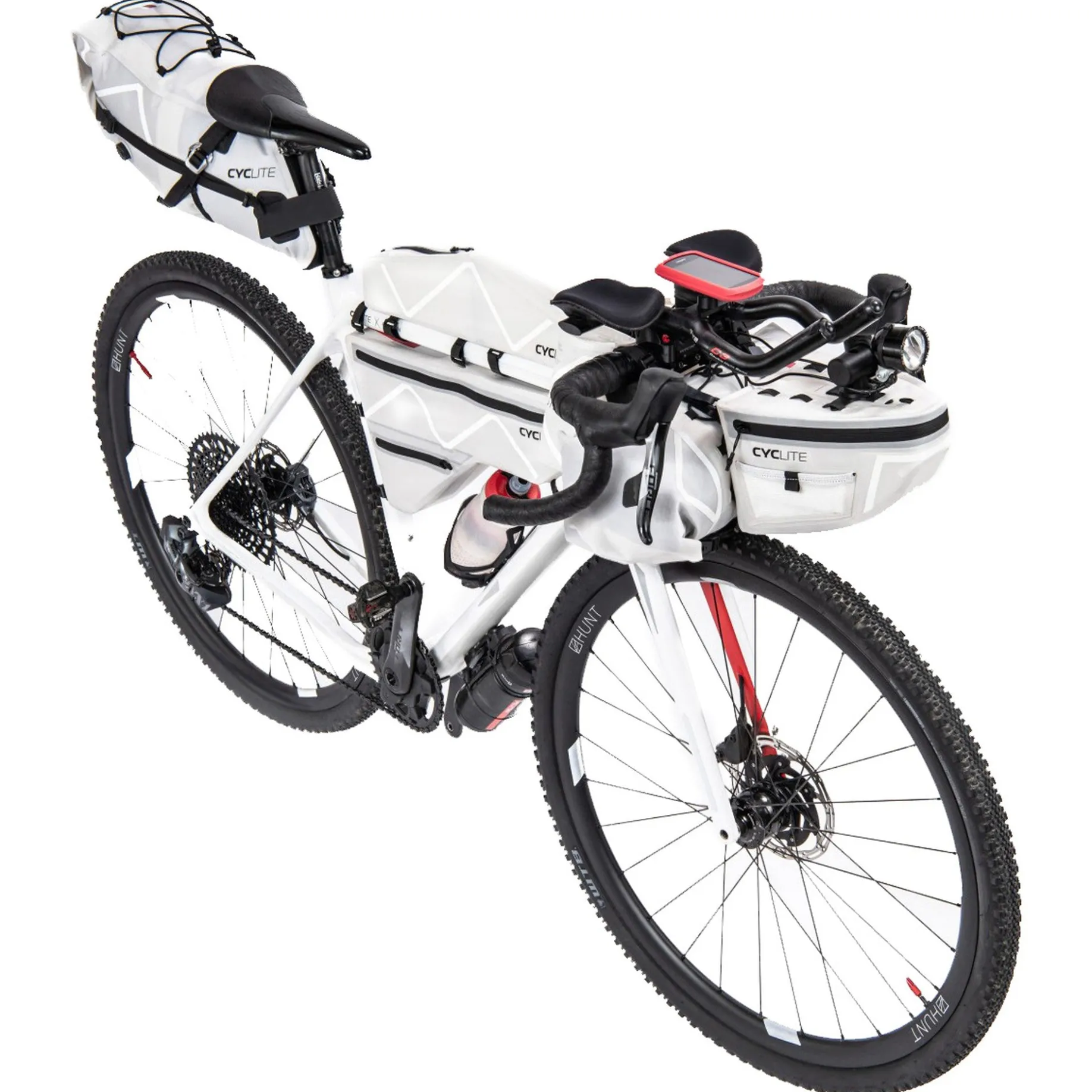 CYCLITE Handle Bar Aero Bag 4.9 - Lenkertasche (Bikepacking) 23 cm (light grey)