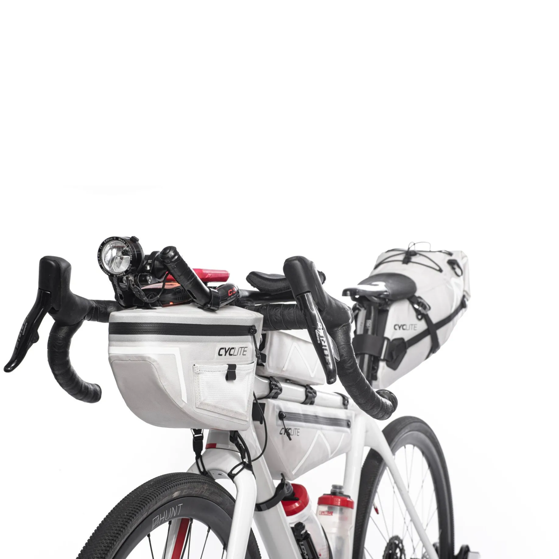 CYCLITE Handle Bar Aero Bag 4.9 - Lenkertasche (Bikepacking) 23 cm (light grey)