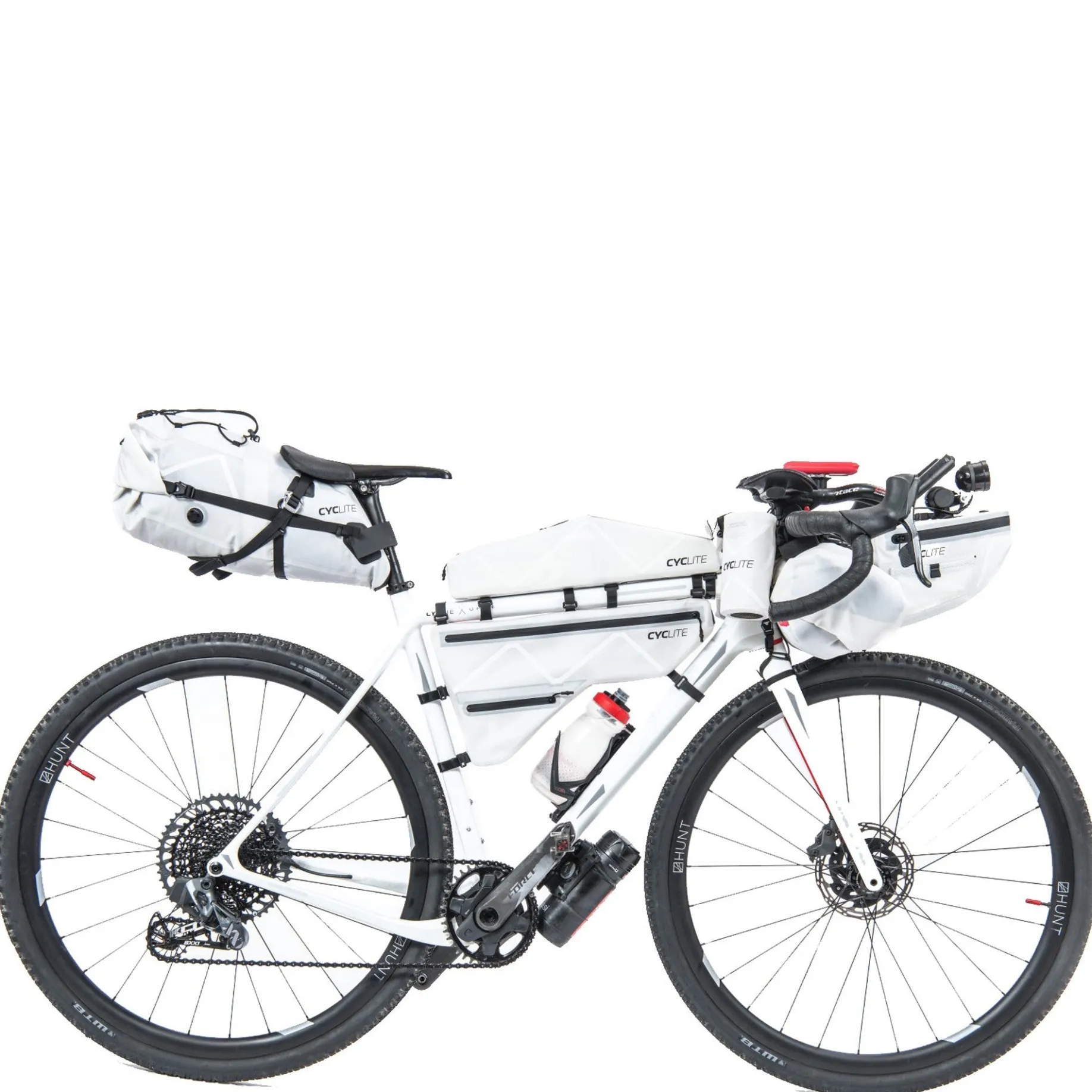 CYCLITE Handle Bar Aero Bag 4.9 - Lenkertasche (Bikepacking) 23 cm (light grey)
