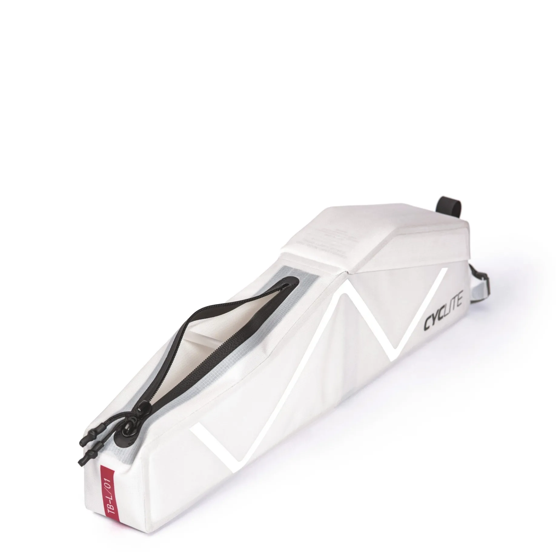 CYCLITE Top Tube Bag Large 12 - Rahmentasche (Bikepacking) 42 cm (light grey)