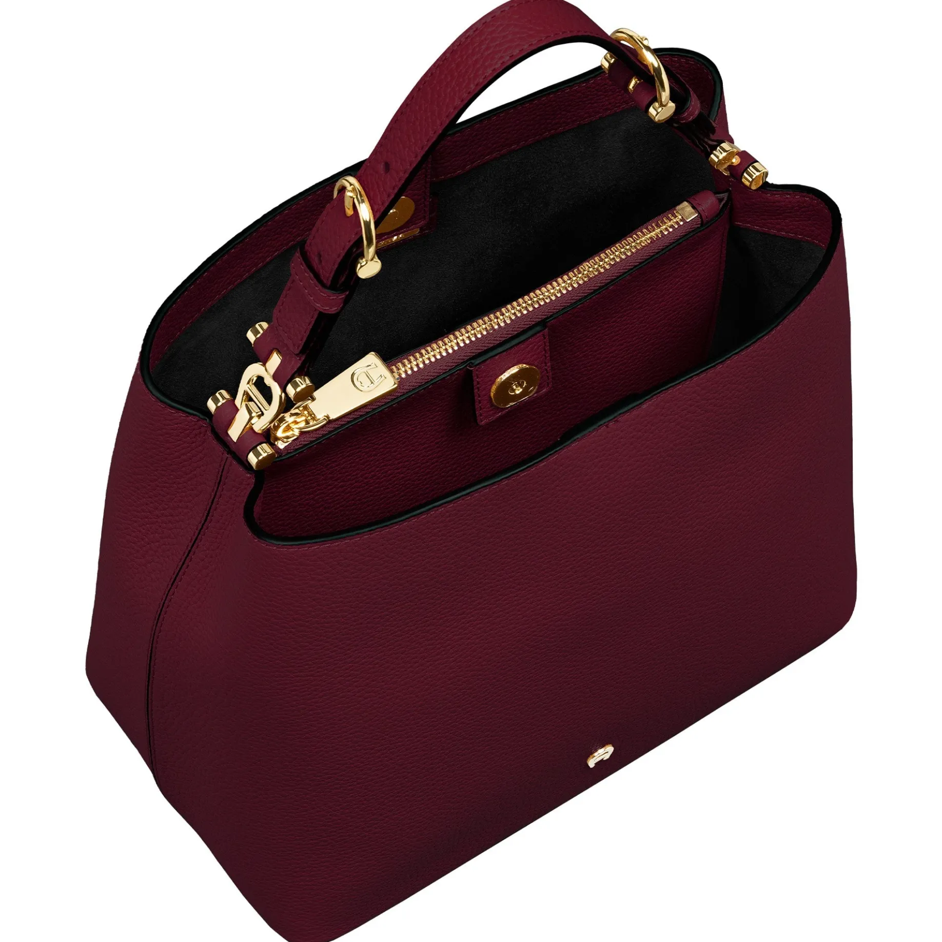 Delia - Umhängetasche M 27 cm (burgundy)