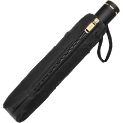 Double B - Taschenschirm Regenschirm (black & gold)