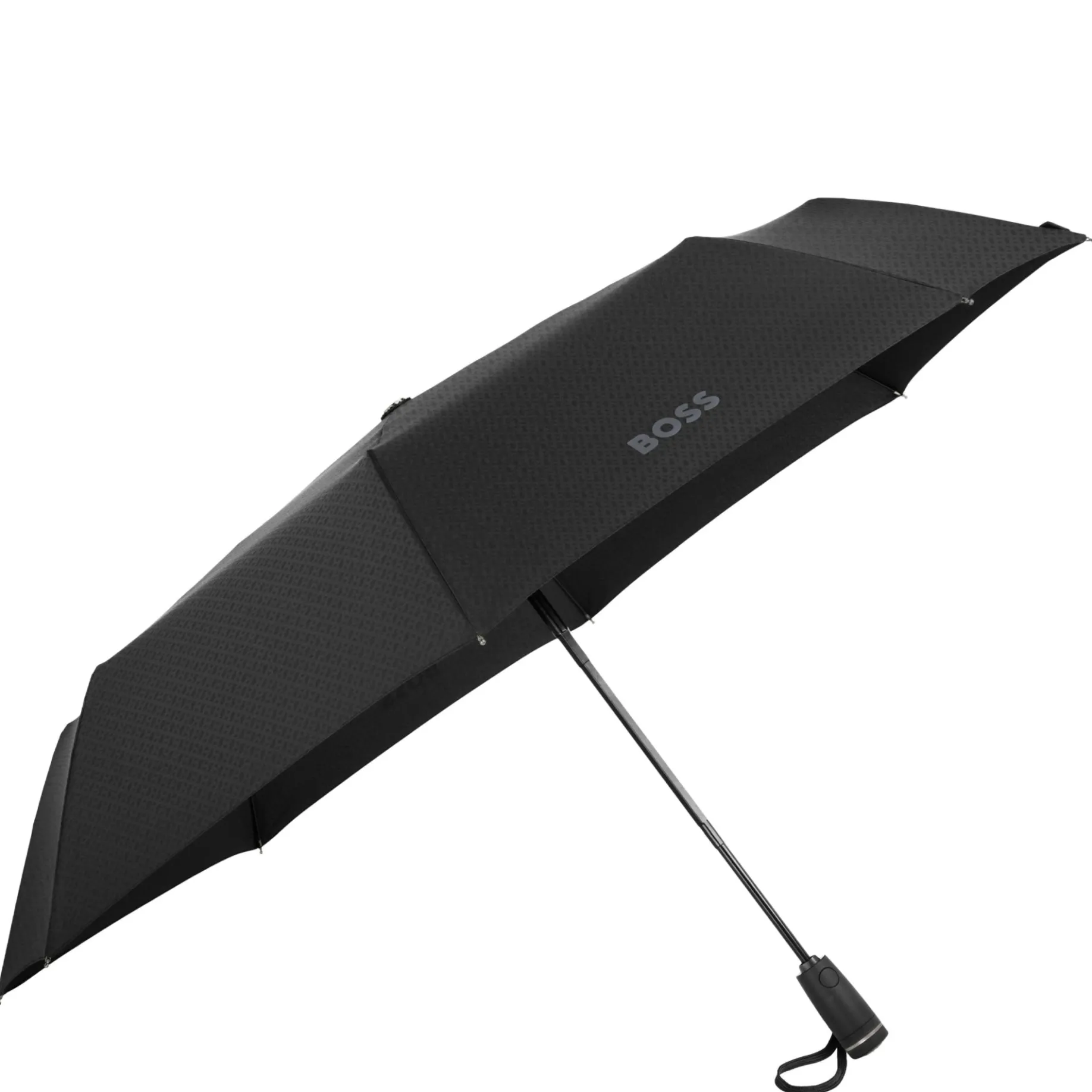 Double B - Taschenschirm Regenschirm (black & gun)