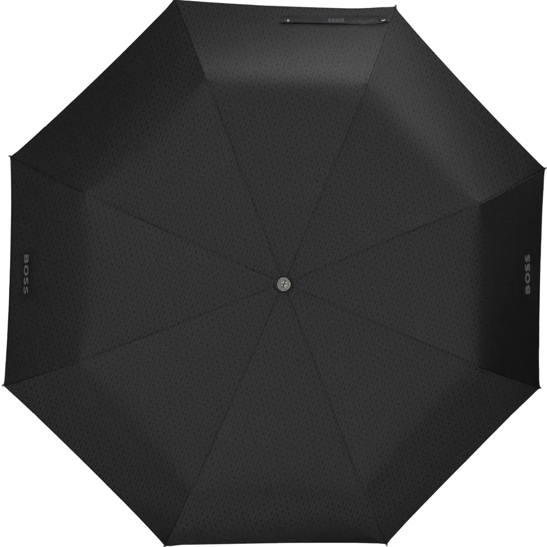 Double B - Taschenschirm Regenschirm (black & gun)