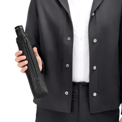 Double B - Taschenschirm Regenschirm (black & gun)