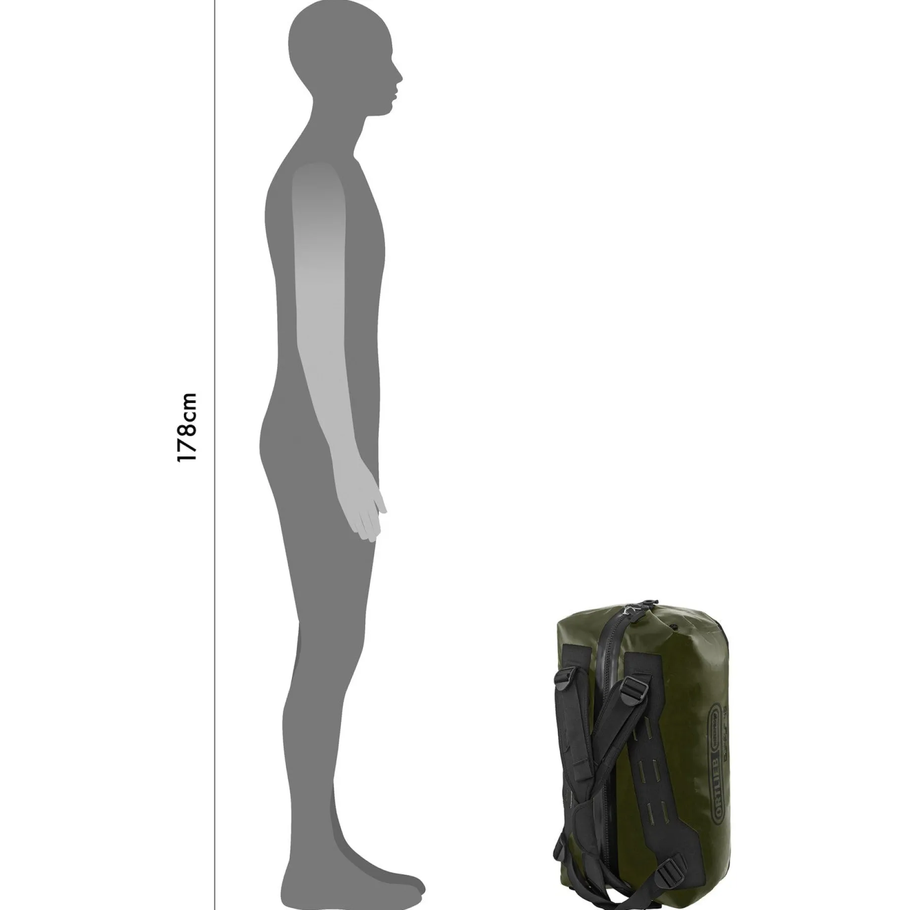 Duffle 40 - Reisetasche/ Rucksack 53 cm (black)