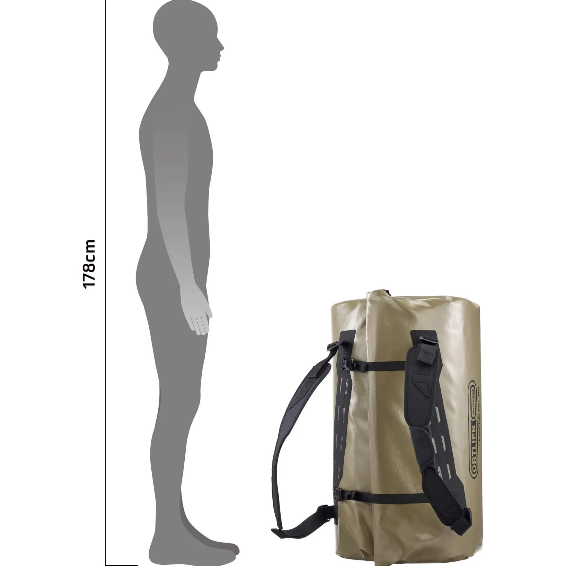 Duffle RC 89 - Reisetasche/Reiserucksack 71 cm (olive)