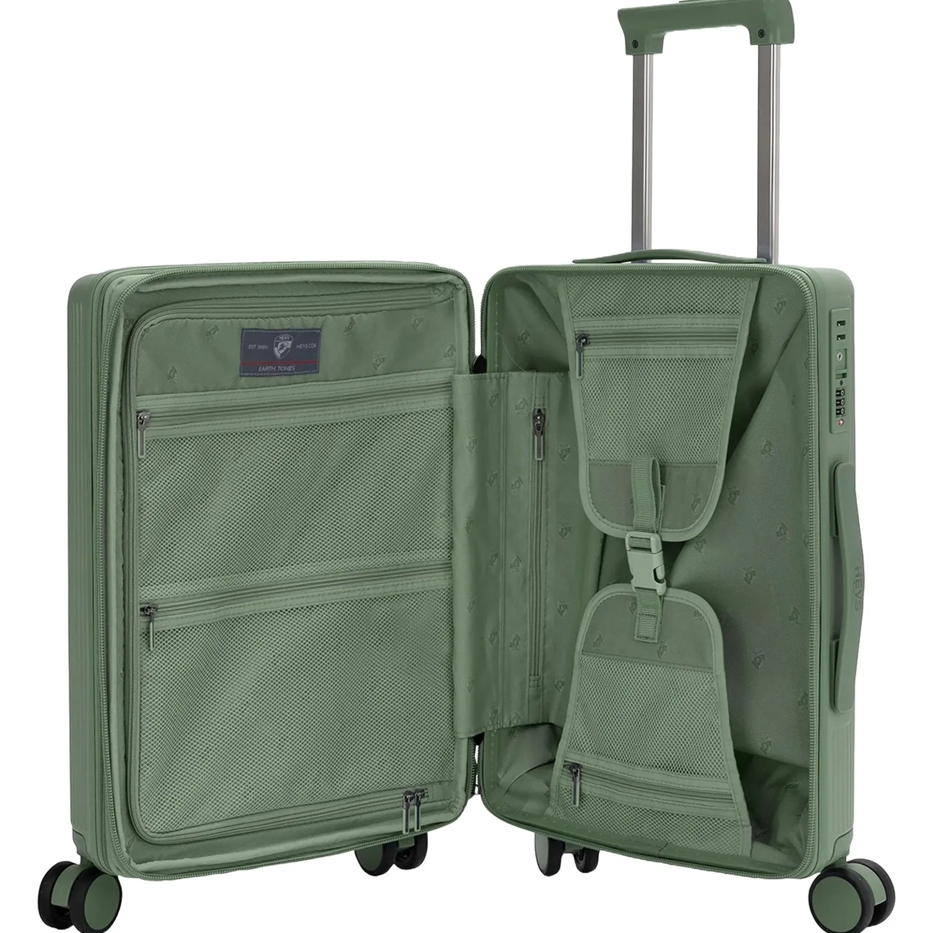 Earth Tones - 4-Rollen-Kabinentrolley S 53 cm erw. (moss)