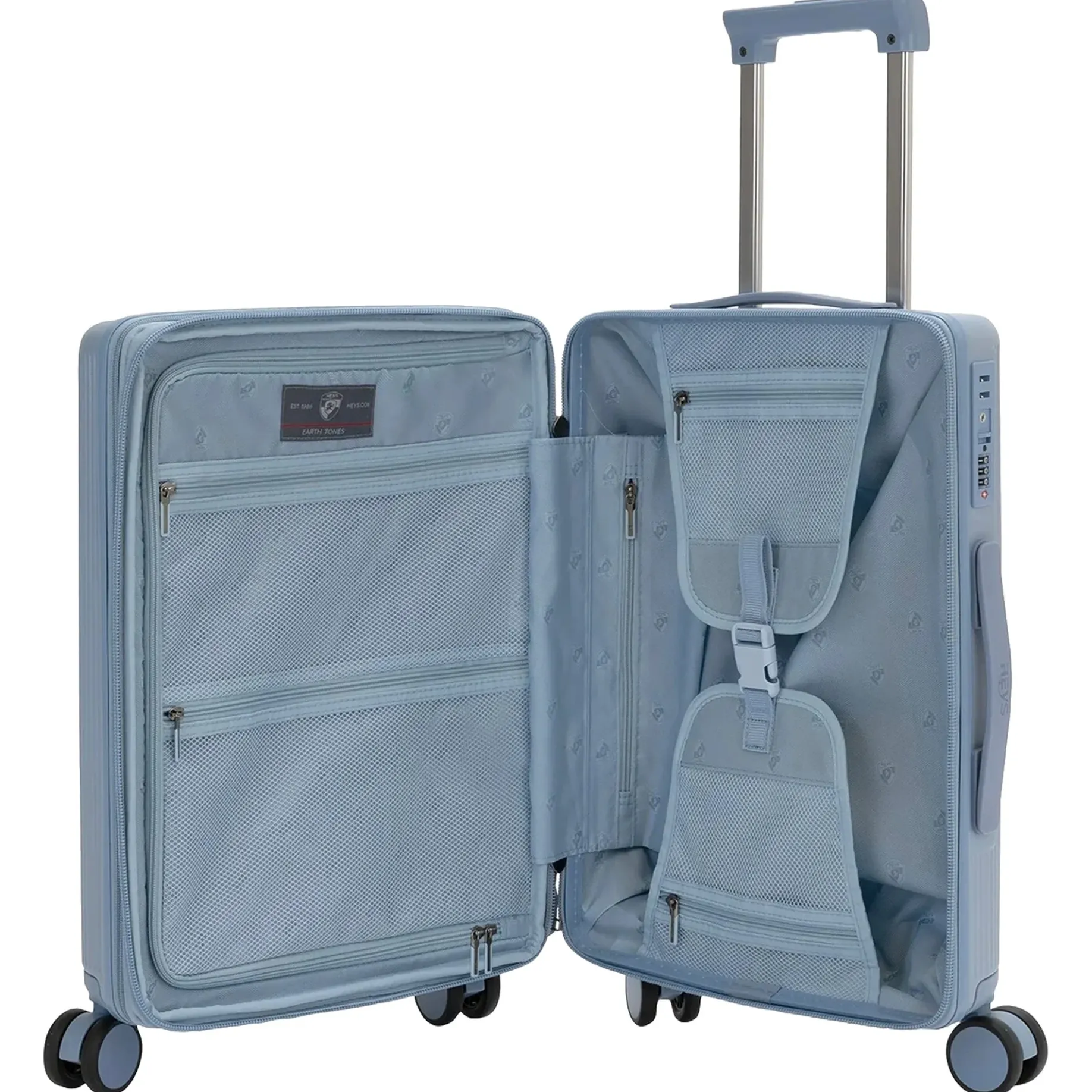 Earth Tones - 4-Rollen-Kabinentrolley S 53 cm erw. (glacier grey)