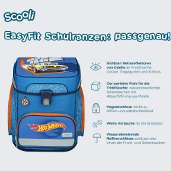 EasyFit - Schulranzen Set 5tlg. (Hot Wheels)