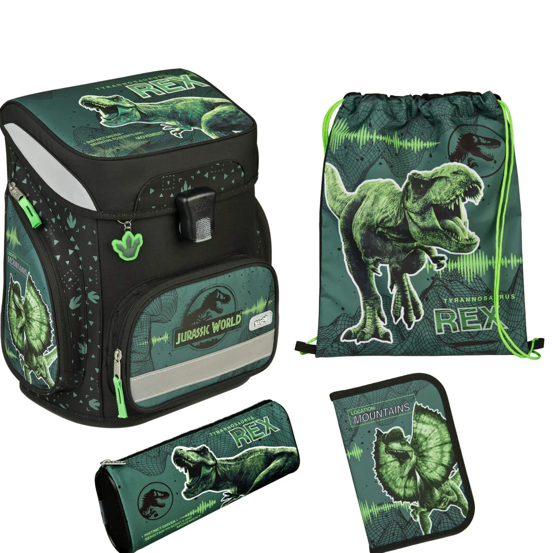 EasyFit - Schulranzen Set 5tlg. (Jurassic World)