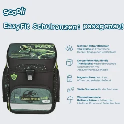 EasyFit - Schulranzen Set 5tlg. (Jurassic World)