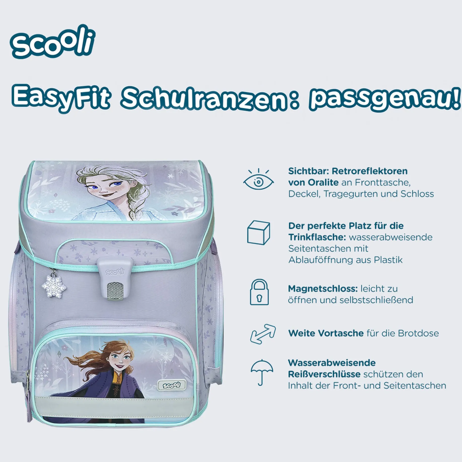EasyFit - Schulranzen Set 5tlg. (Frozen)