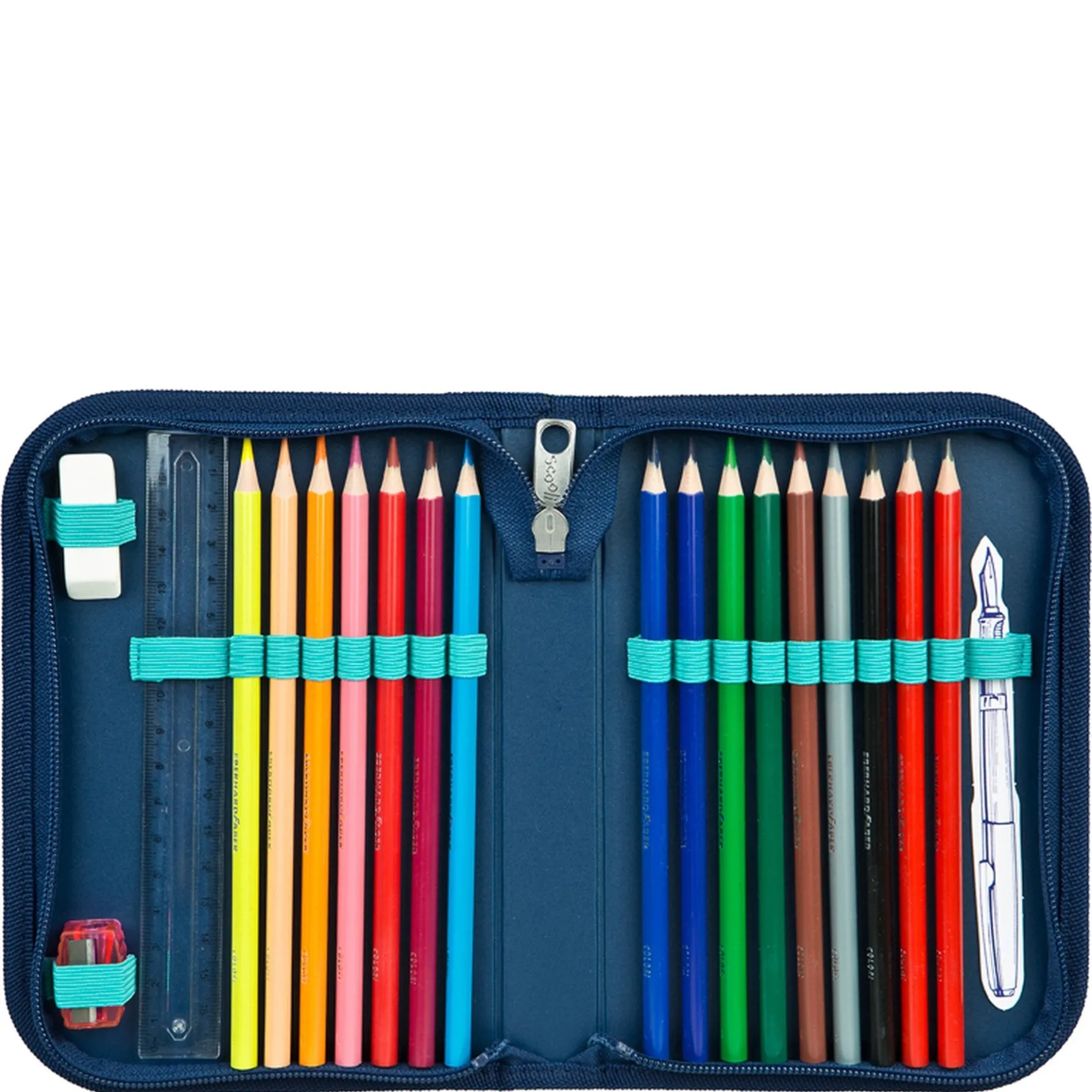 EasyFit Glow DIN - Schulranzen Set 5tlg. (Dotty Dolphin)