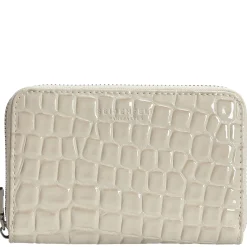 Ebba - Geldbörse 4cc 15 cm (croco print cream)
